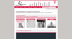 Desktop Screenshot of antiquariat-gruber.de